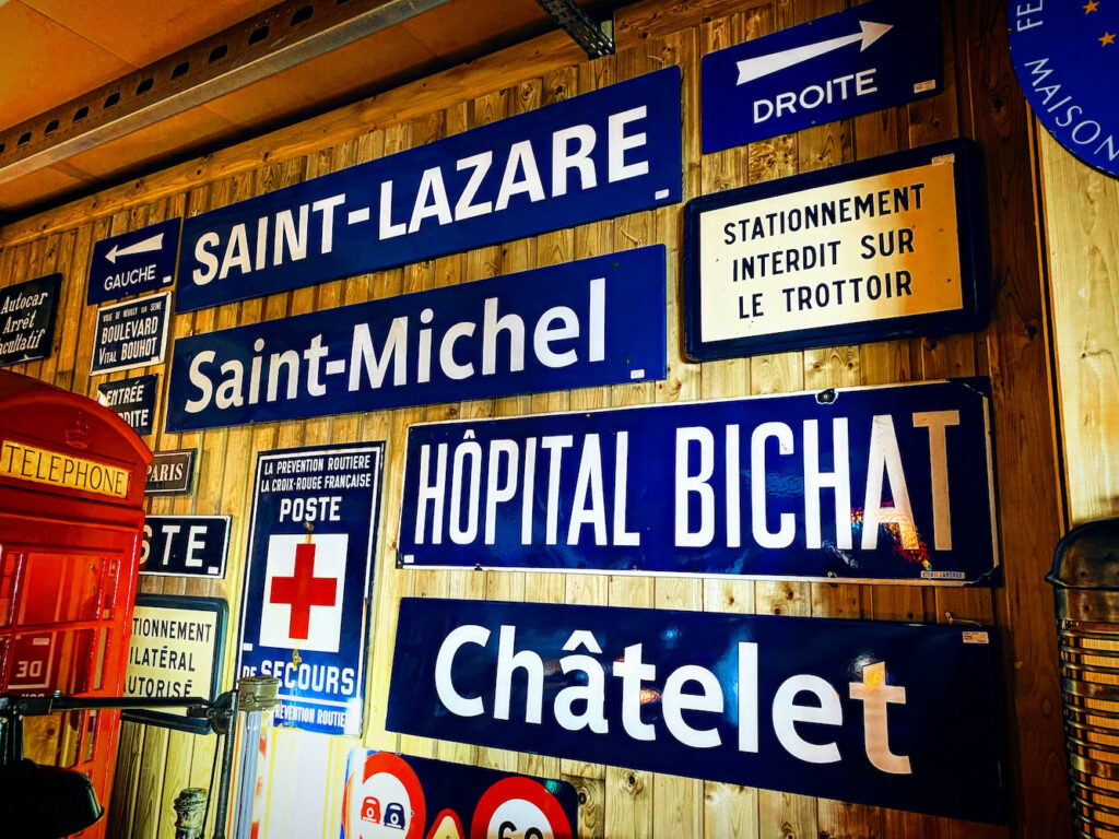 Enamel Signs from the Paris Metro