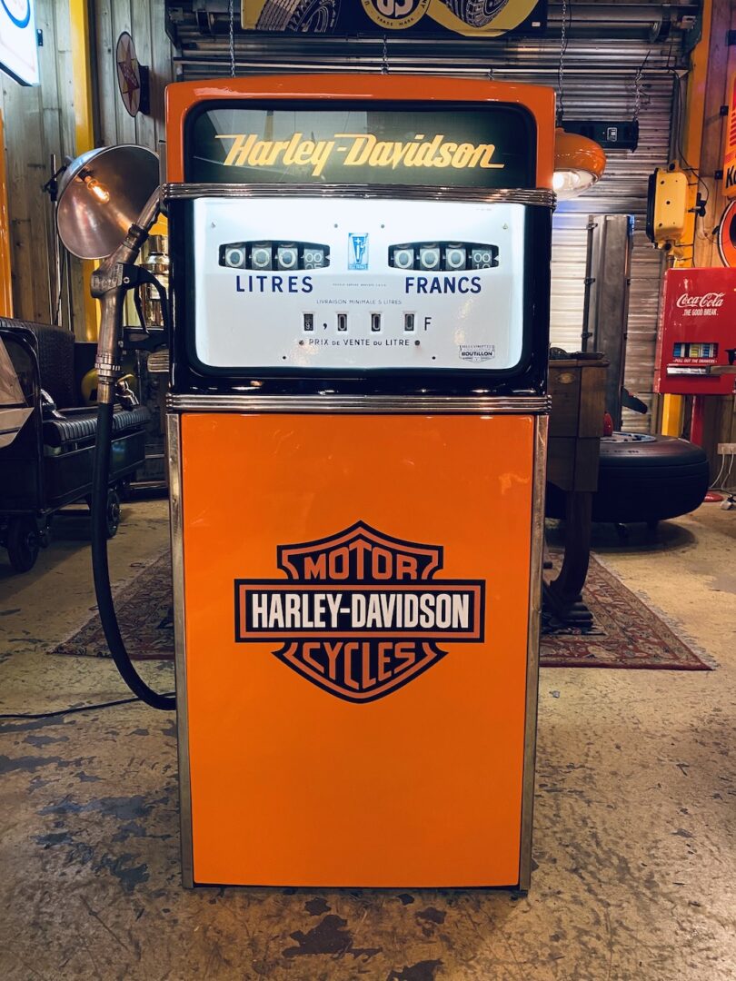Pompe à essence rétro Harley Davidson