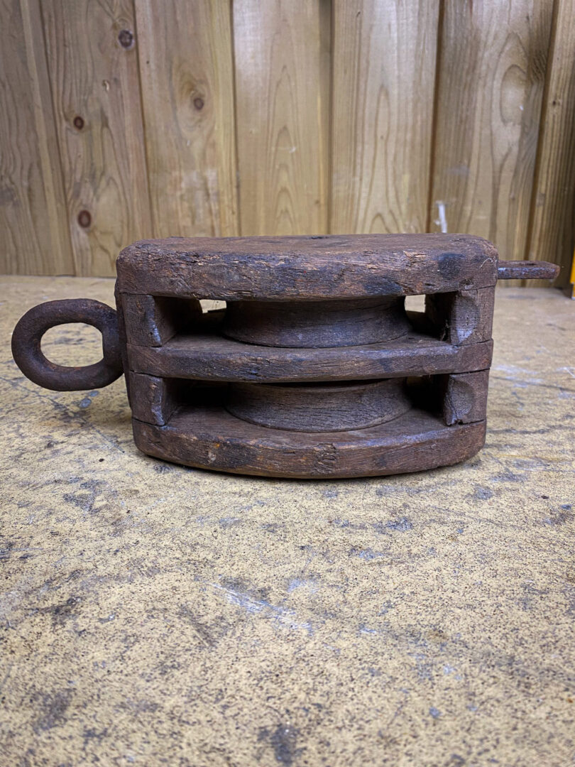 Old boat pulley
