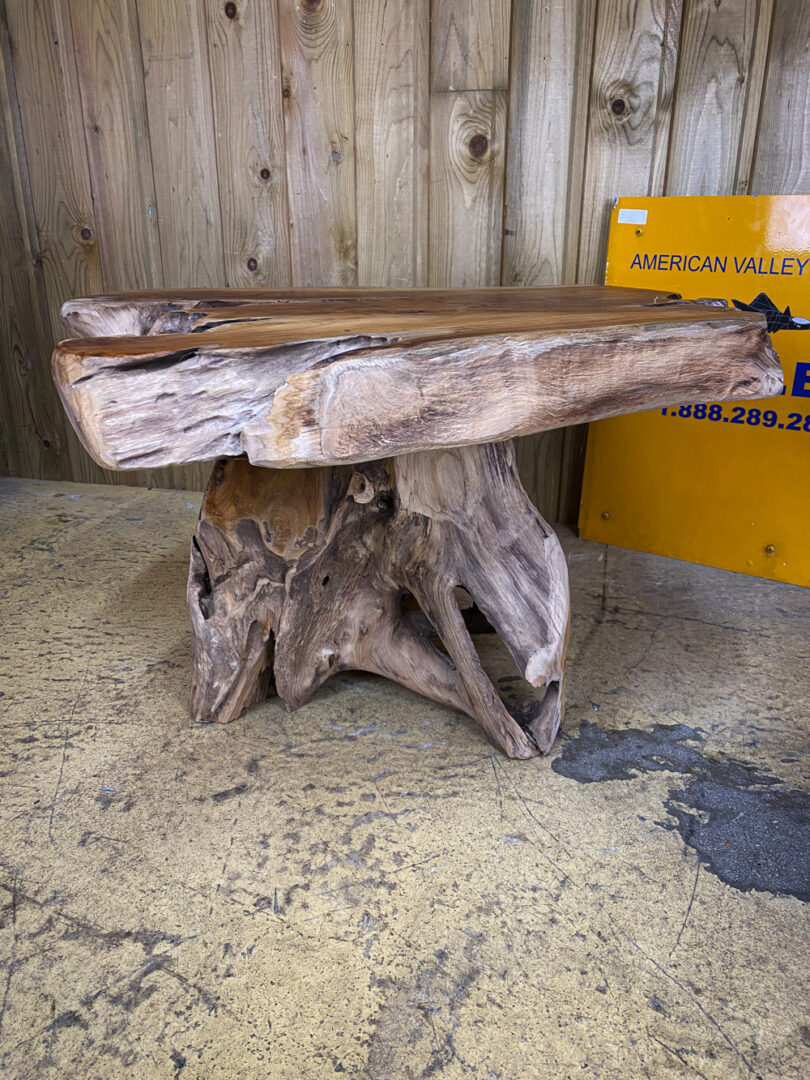 Olive wood decorative table