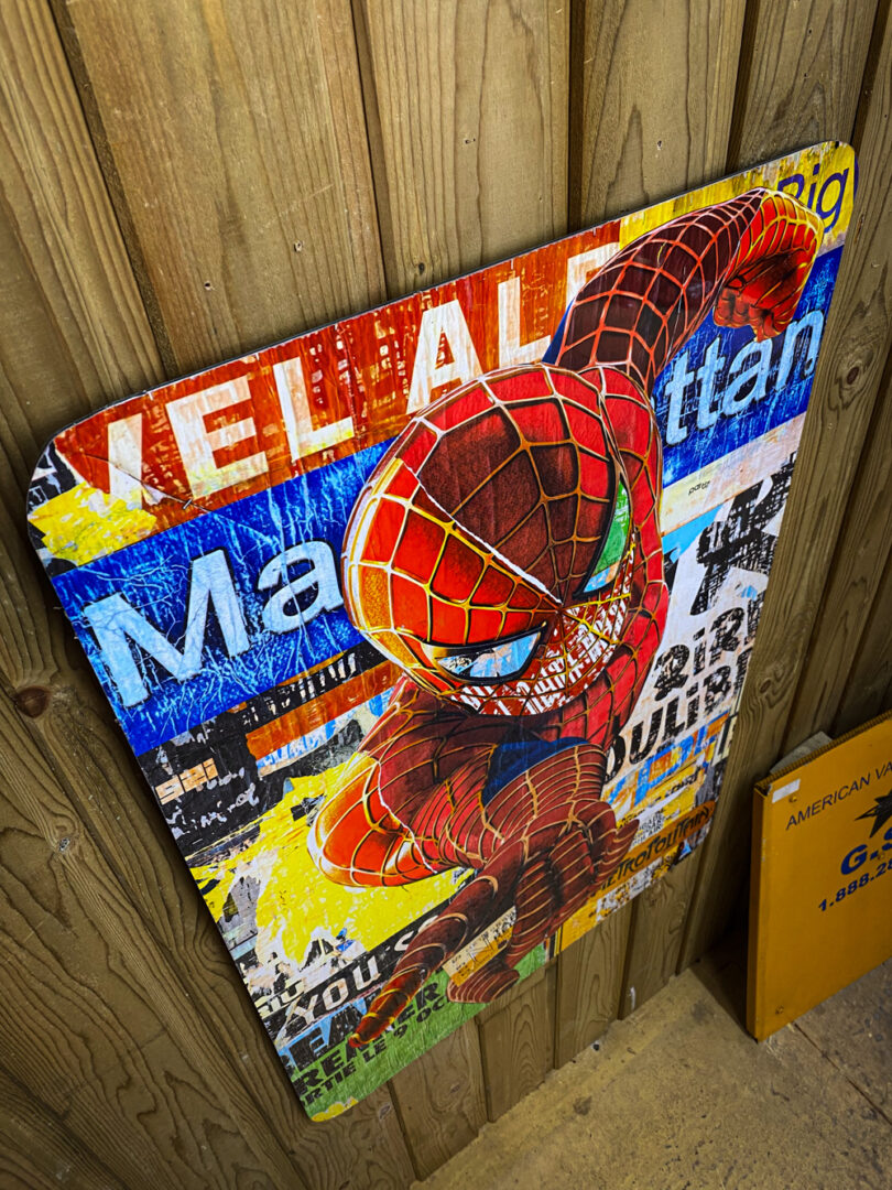 Pop art style Spiderman painting