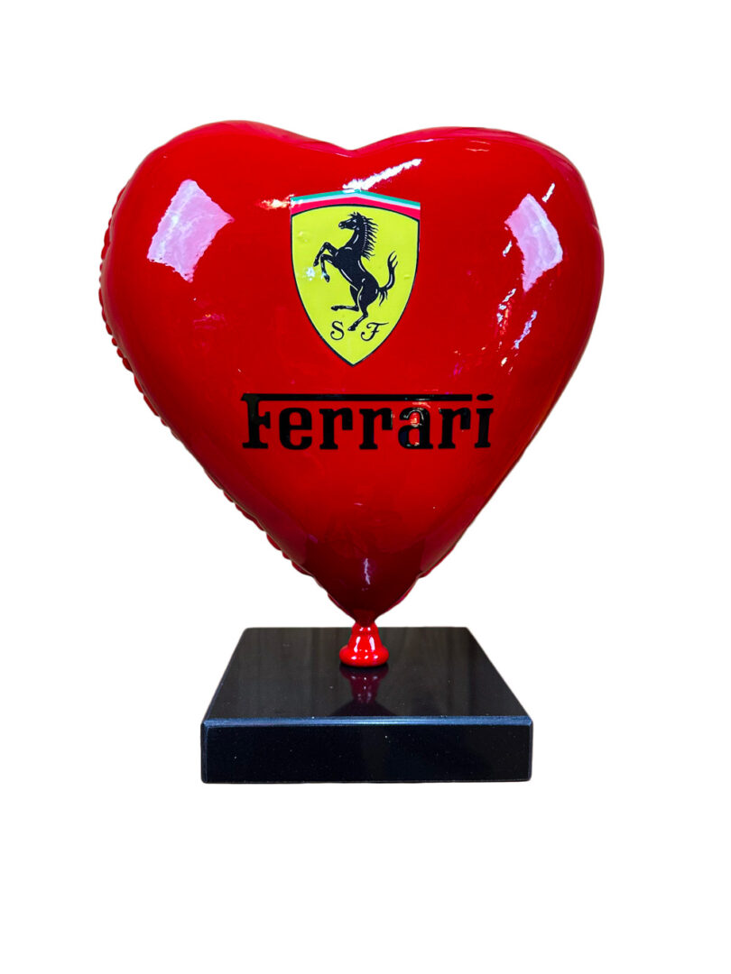 heart ferrari sculpture
