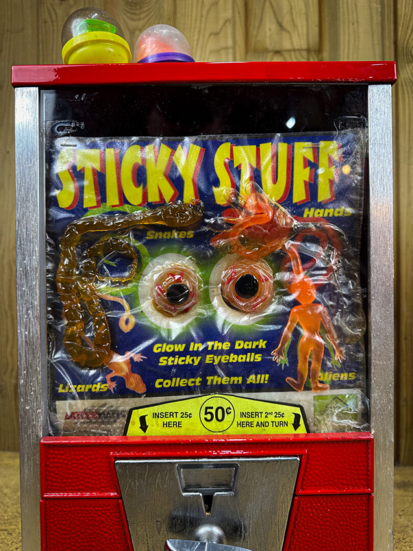 sticky stuff toys machine