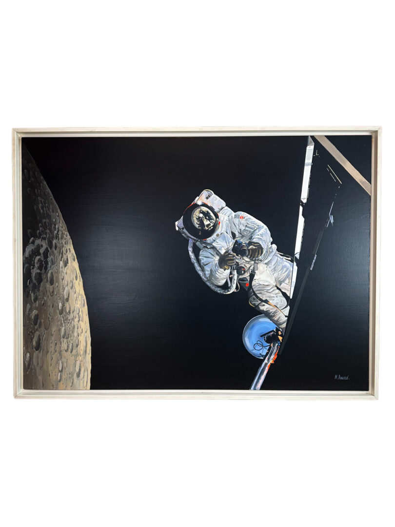 astronaut moon painting