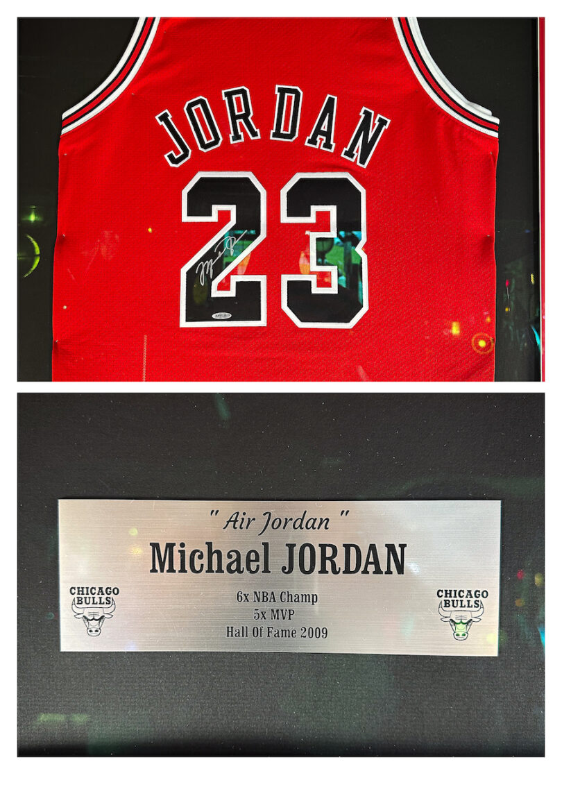 autographed michael jordan jersey
