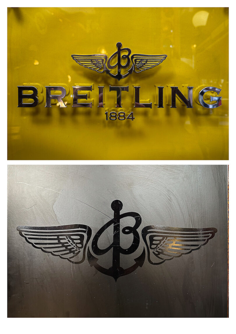 breitling watch sign