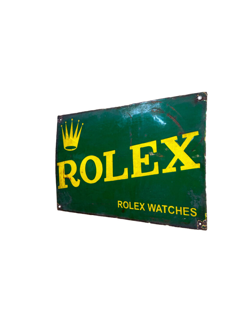 enameled rolex plaque