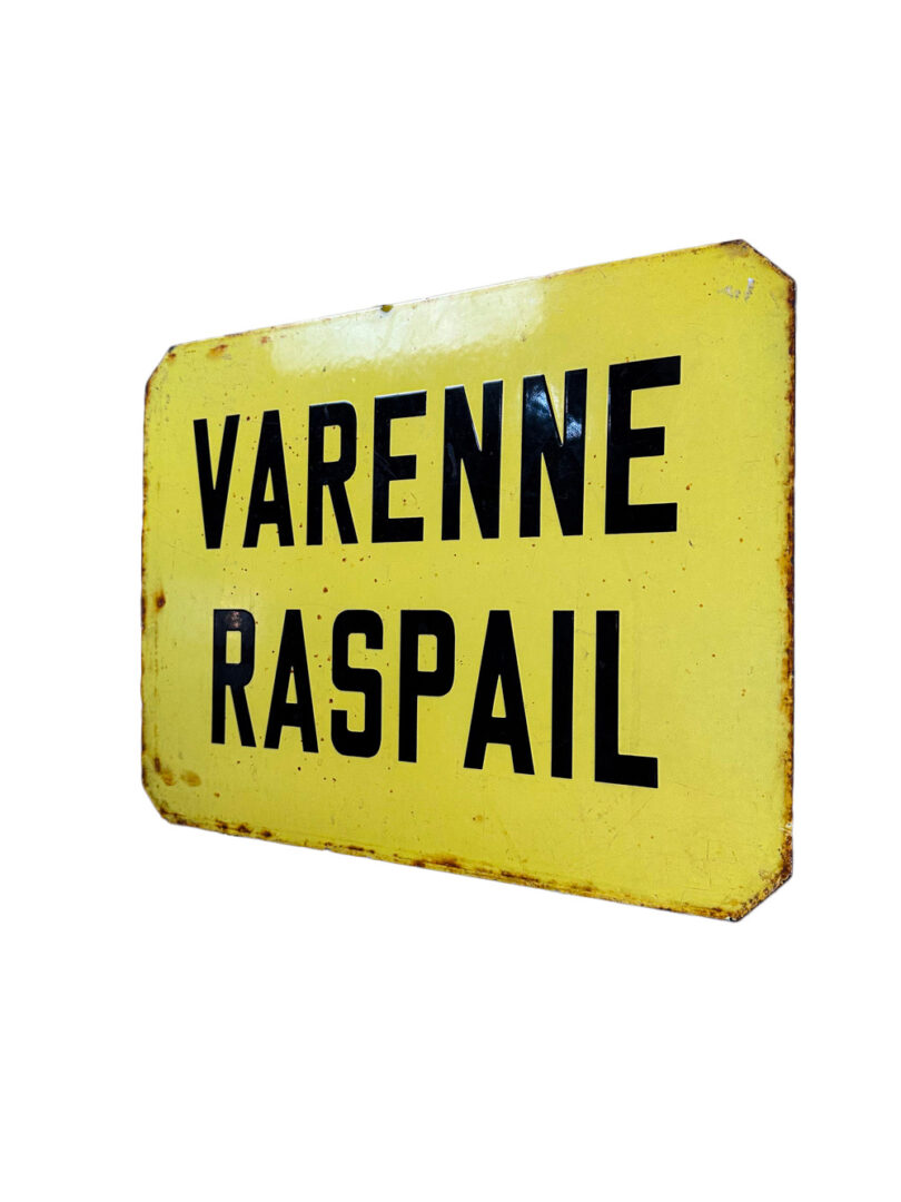 vintage raspail metro sign