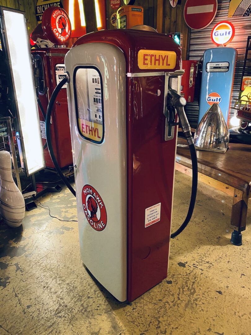 Pompe à essence ancienne américaine