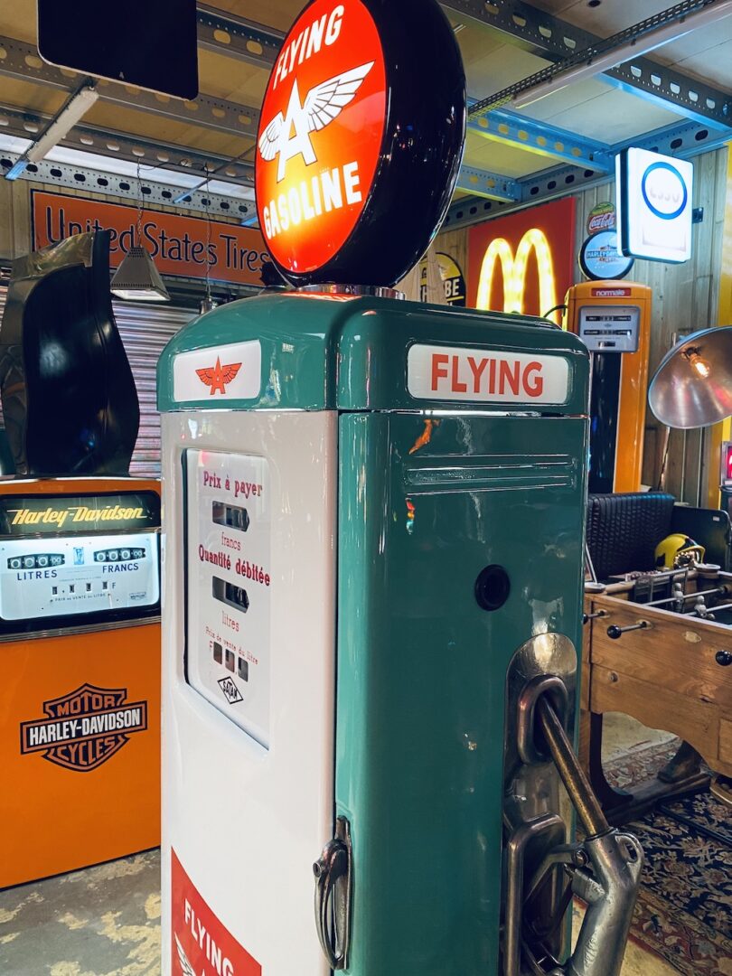 pompe à essence vintage américaine