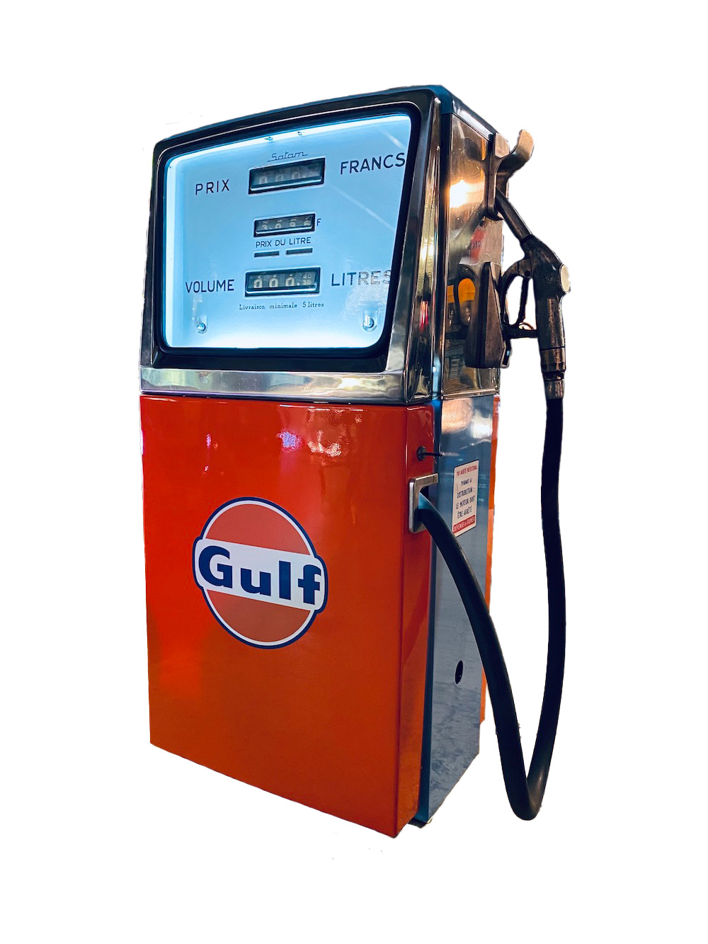 Pompe à essence vintage Gulf Gasoline - Collection - Atelier 416