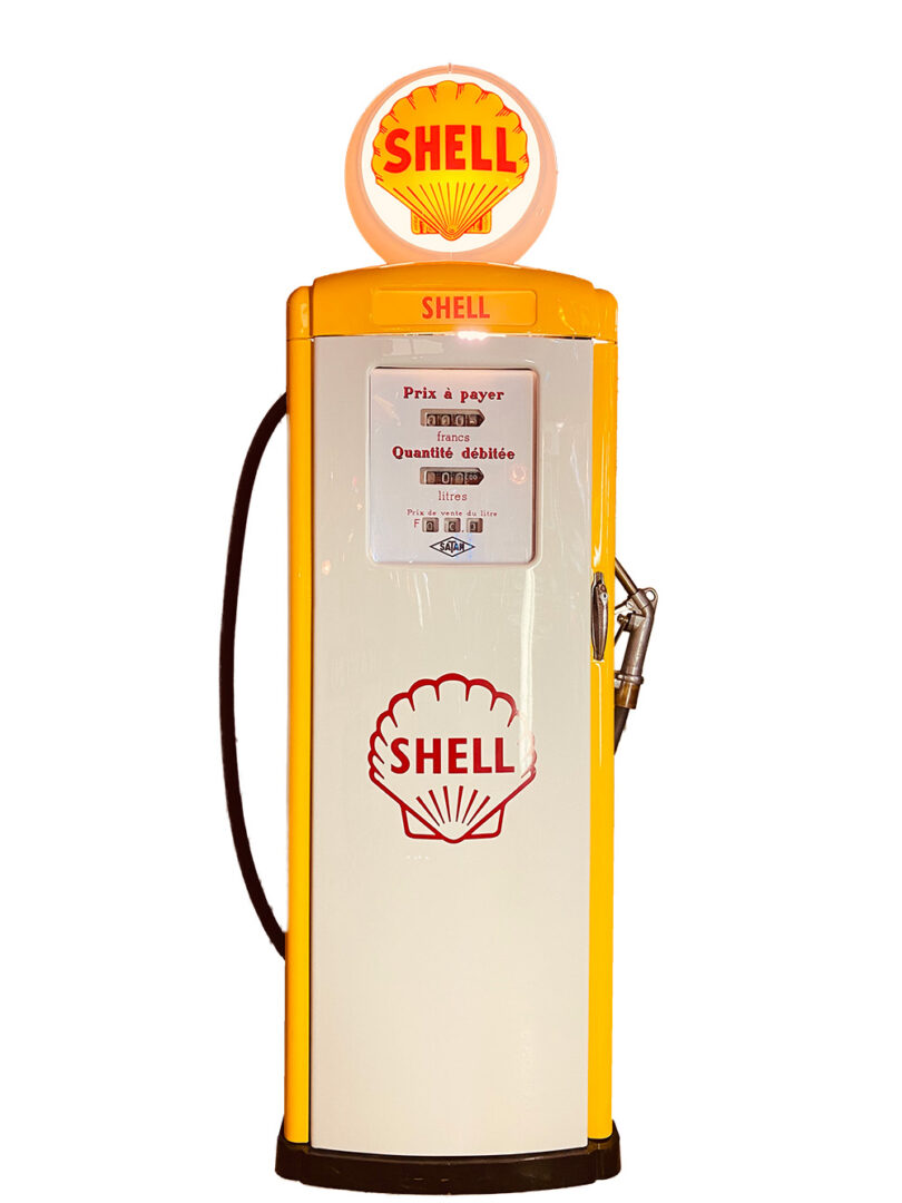 Pompe à essence shell