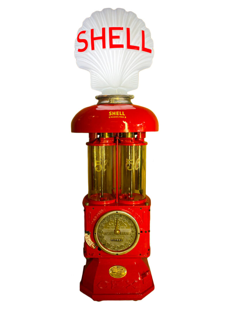 Pompe à essence Shell vintage
