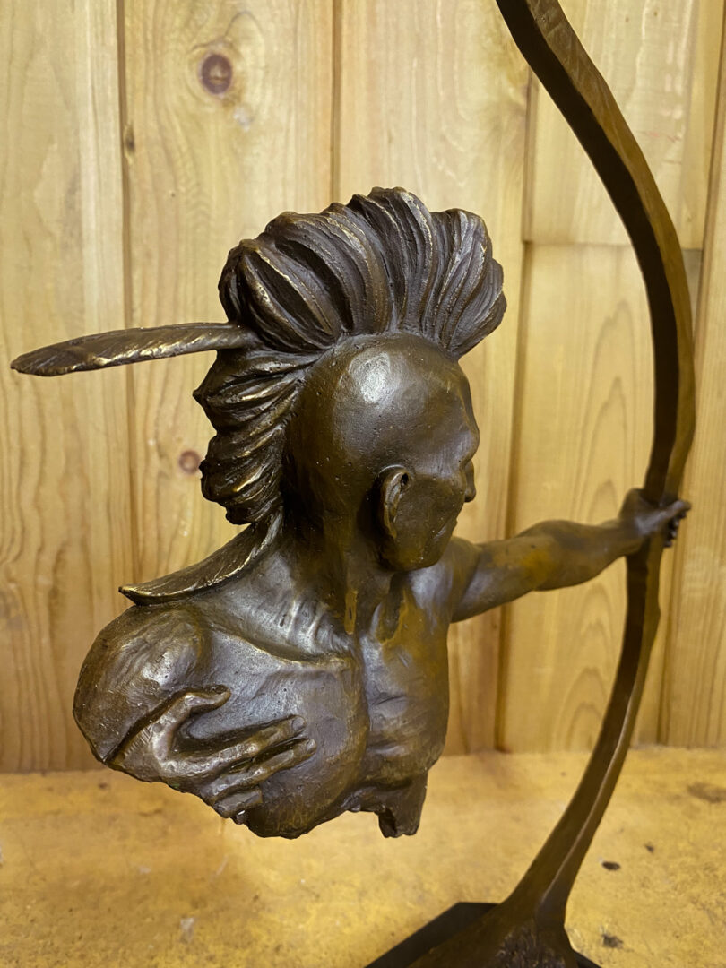 Sculpture en bronze déco