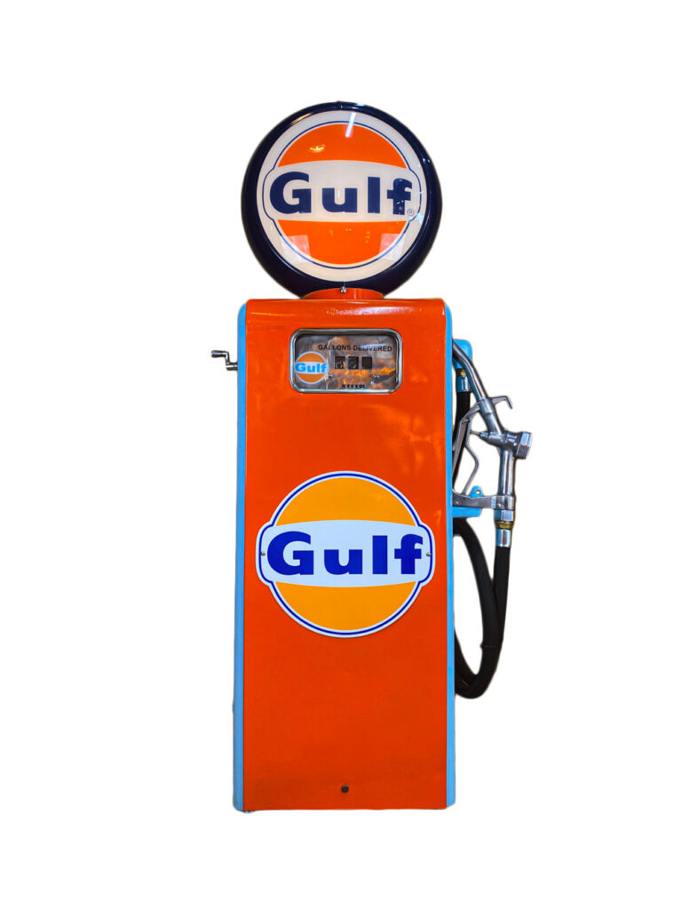 Pompe à essence vintage Gulf Gasoline - Collection - Atelier 416