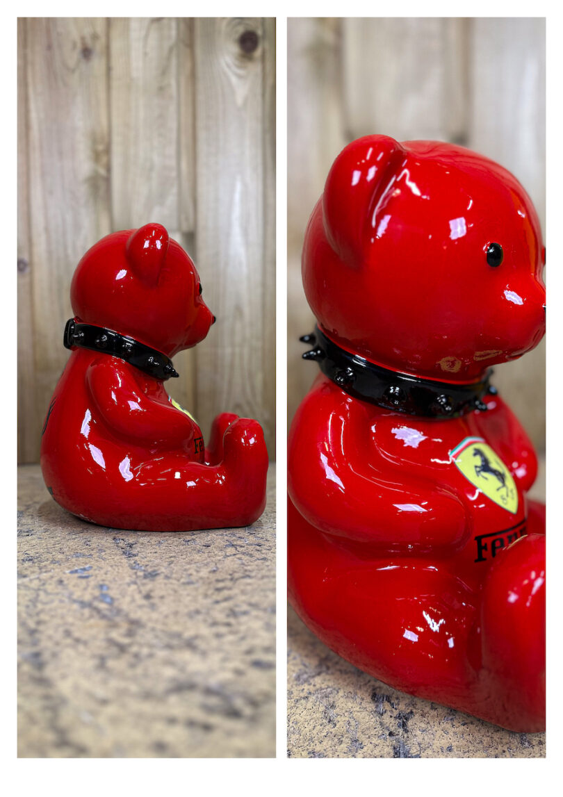 sculpture ferrari bear