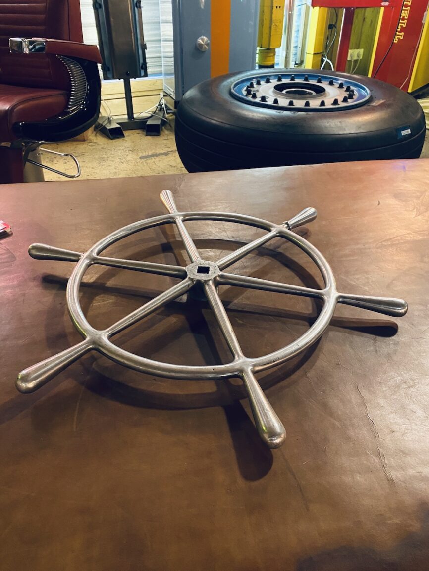 Roue de bateau en aluminium