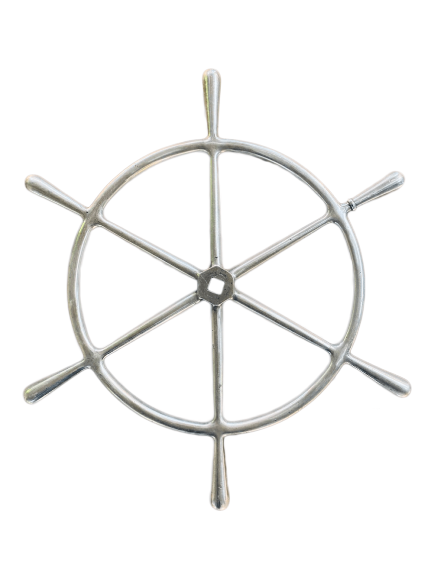 Roue de bateau en fonte d'aluminium