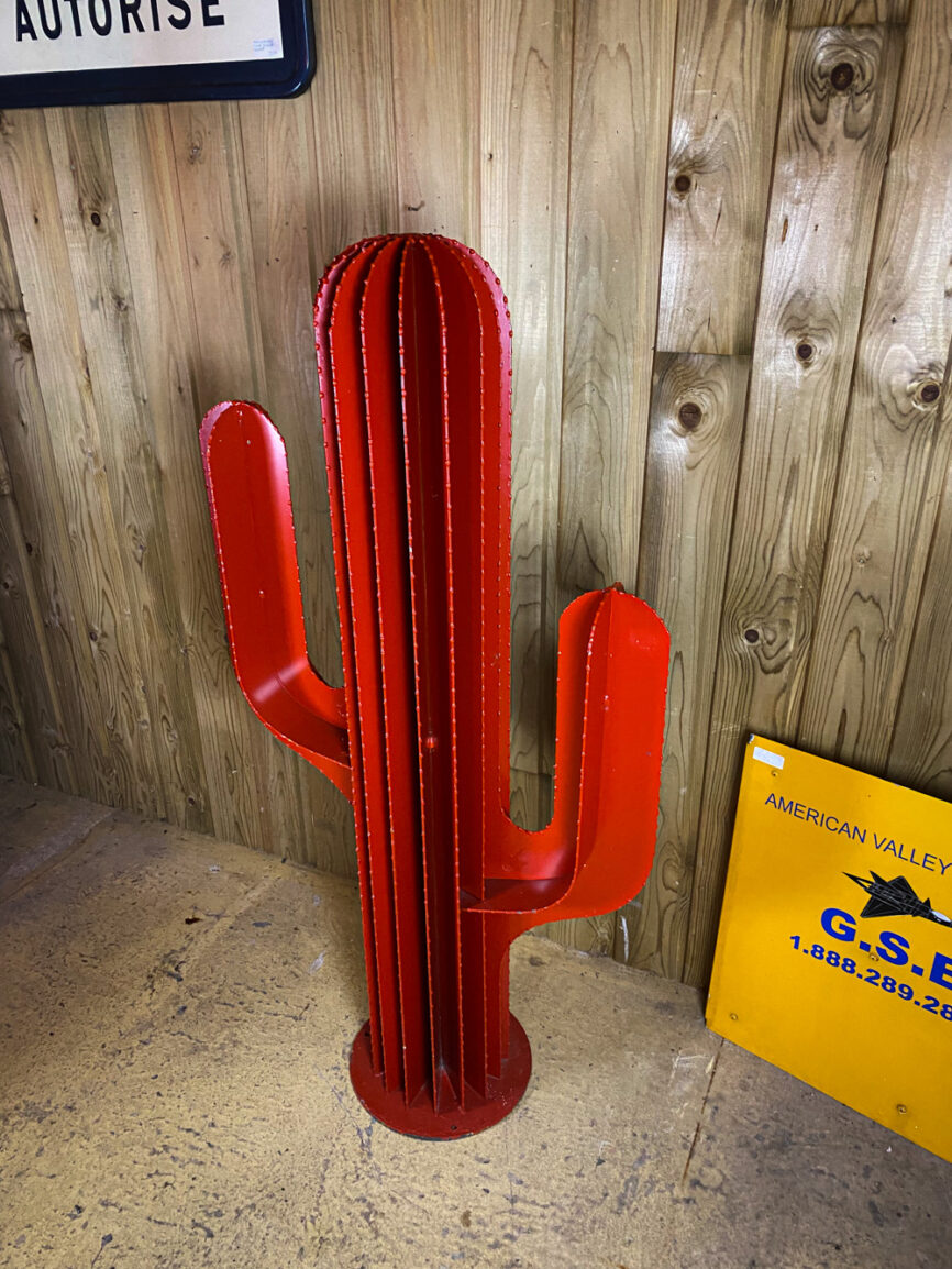 cactus métal brocante