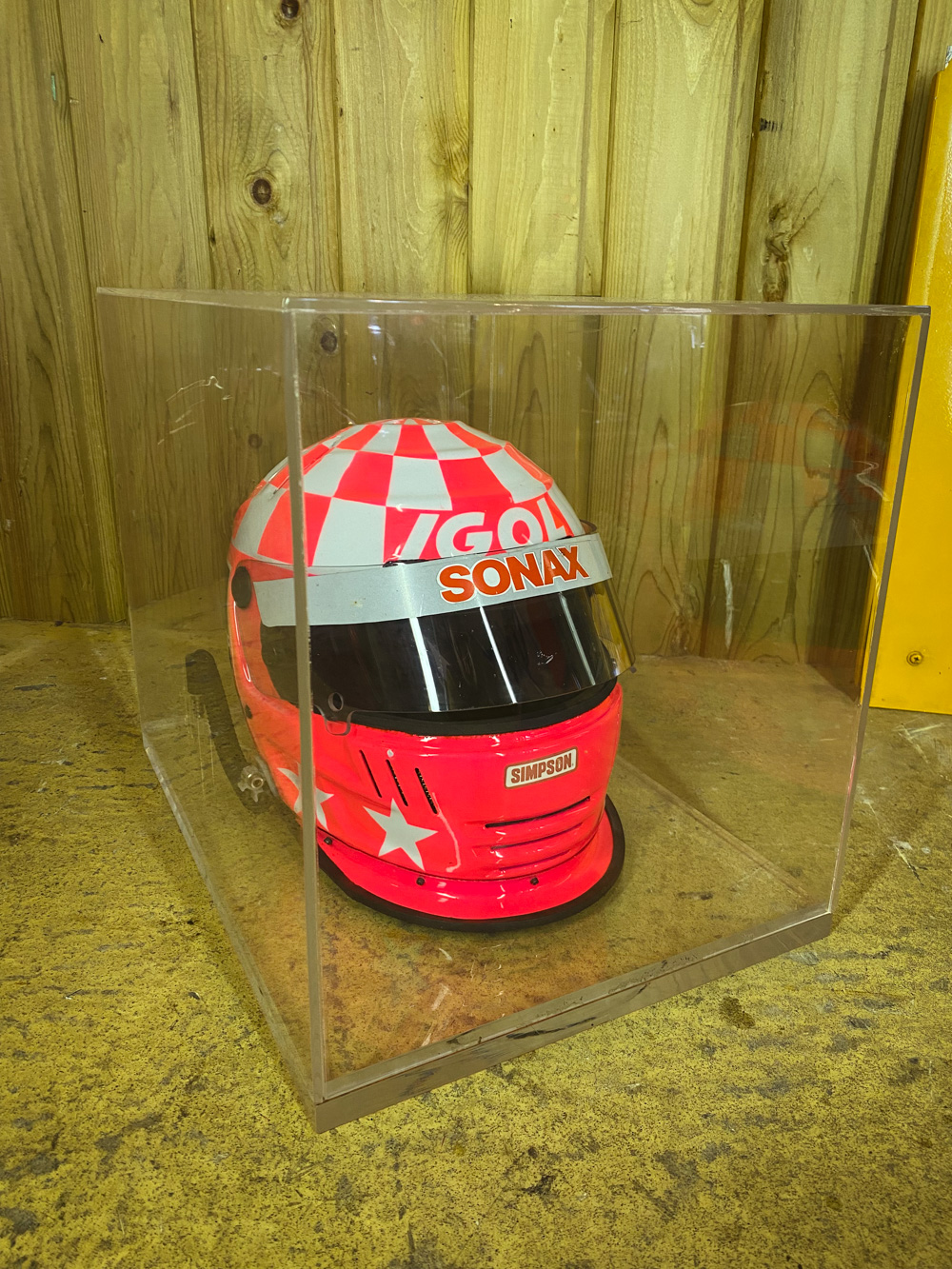 Casque de pilote de course