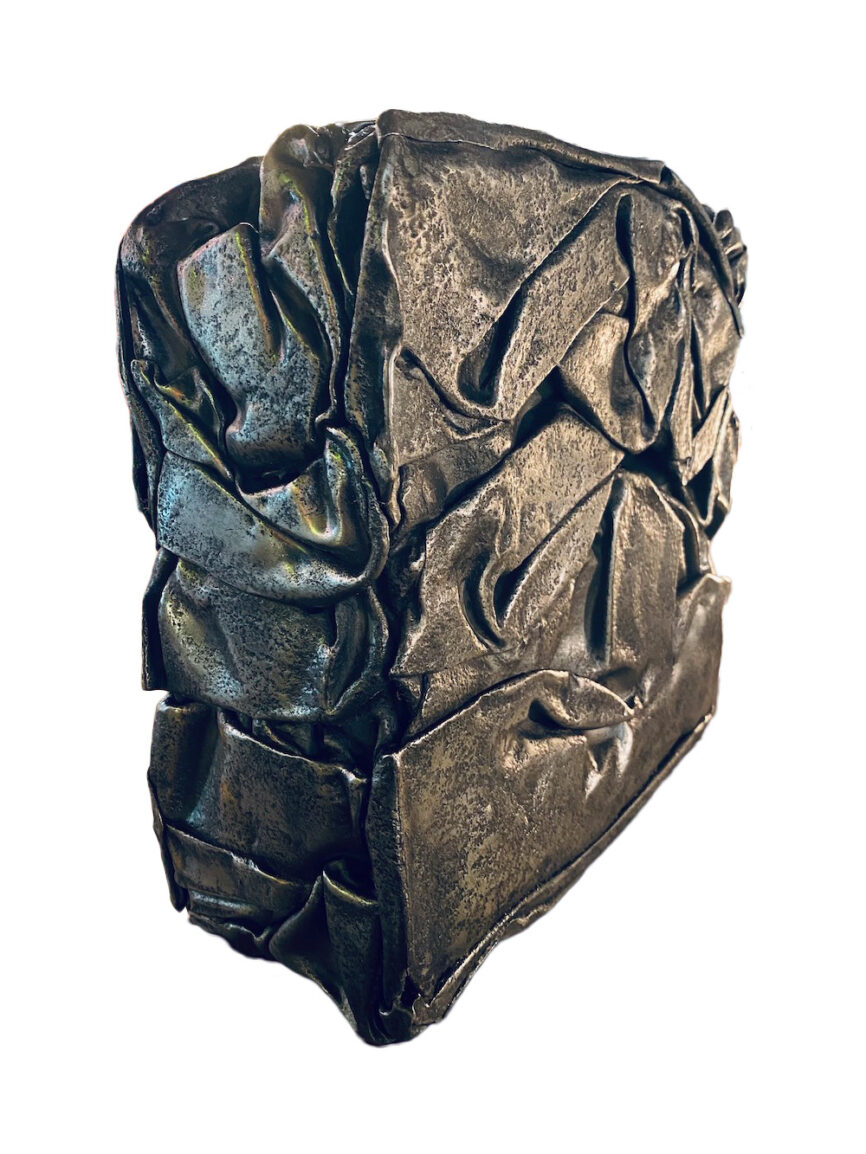 compression métallique objet déco