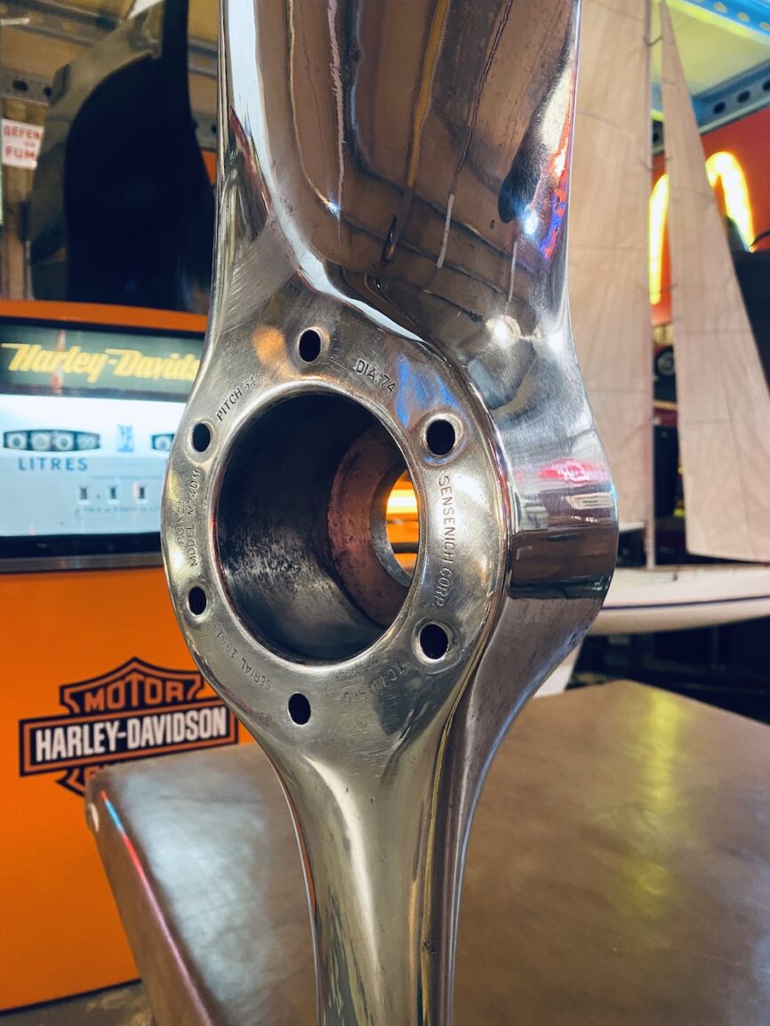 Hélice d'avion en aluminium