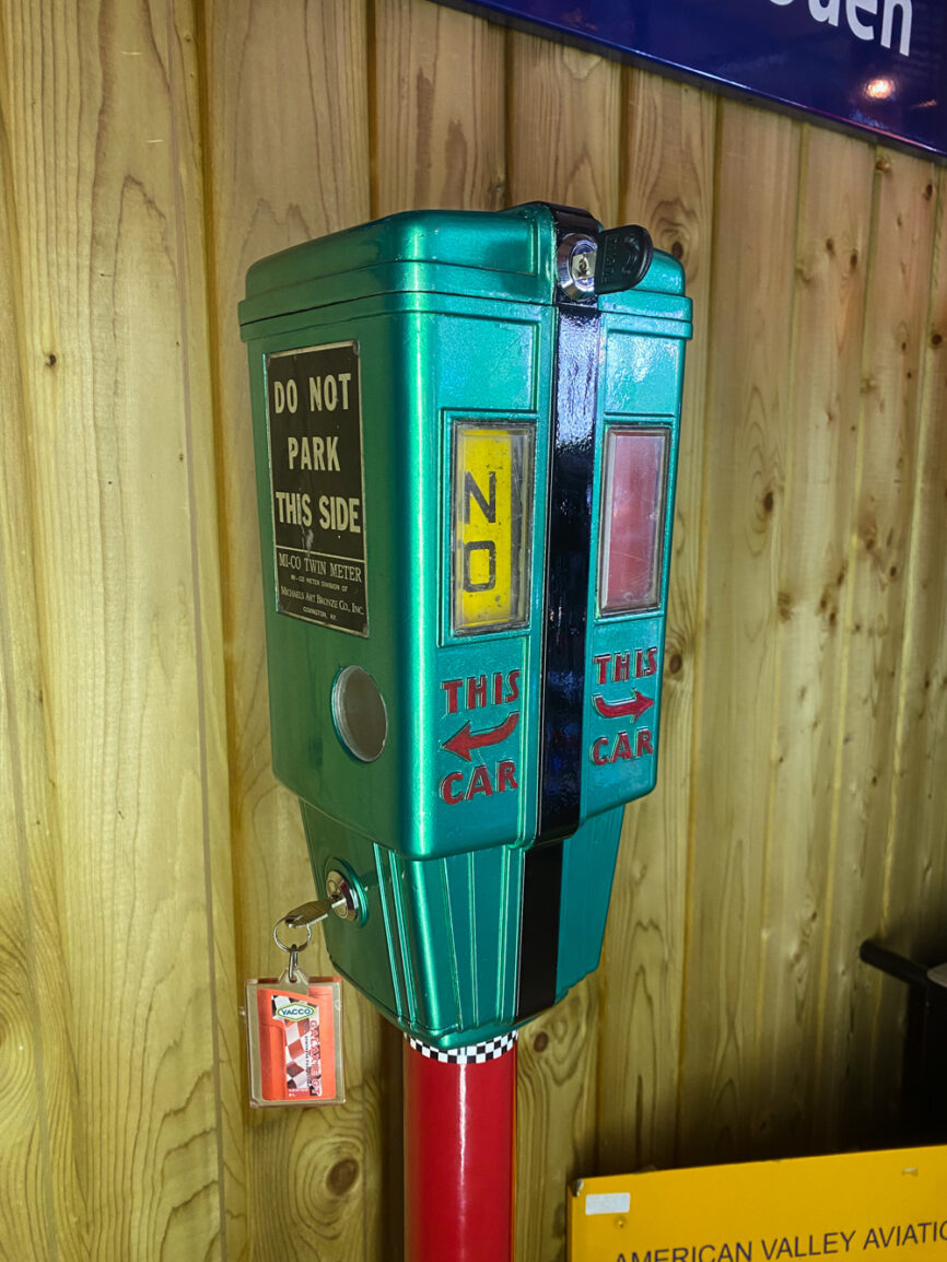 Parcmètre américain vintage