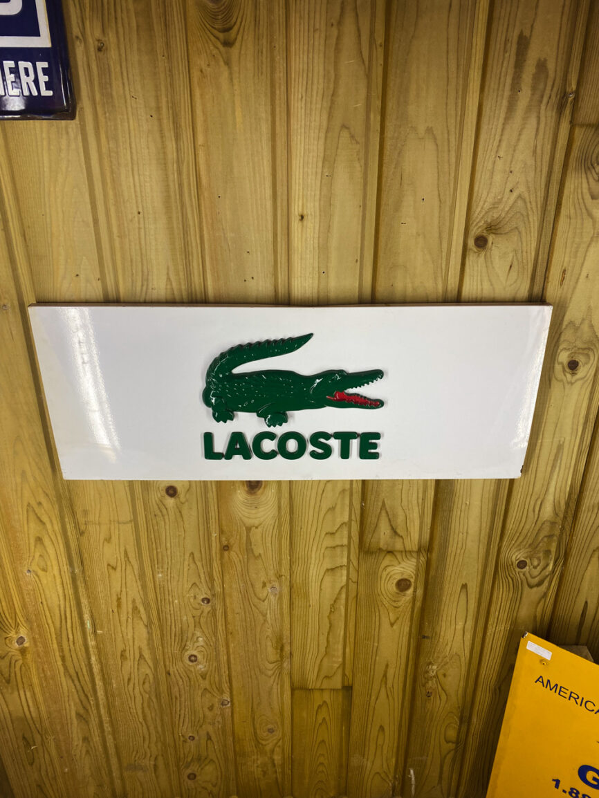 Plaque émaillée déco Lacoste