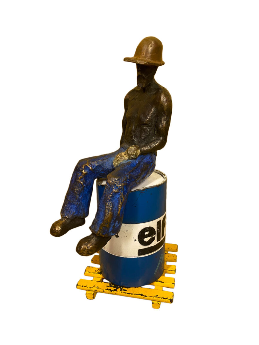 Worker en bronze par Jean Jacques Mancardi