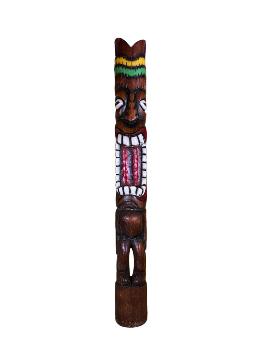 Tiki polynésien en bois