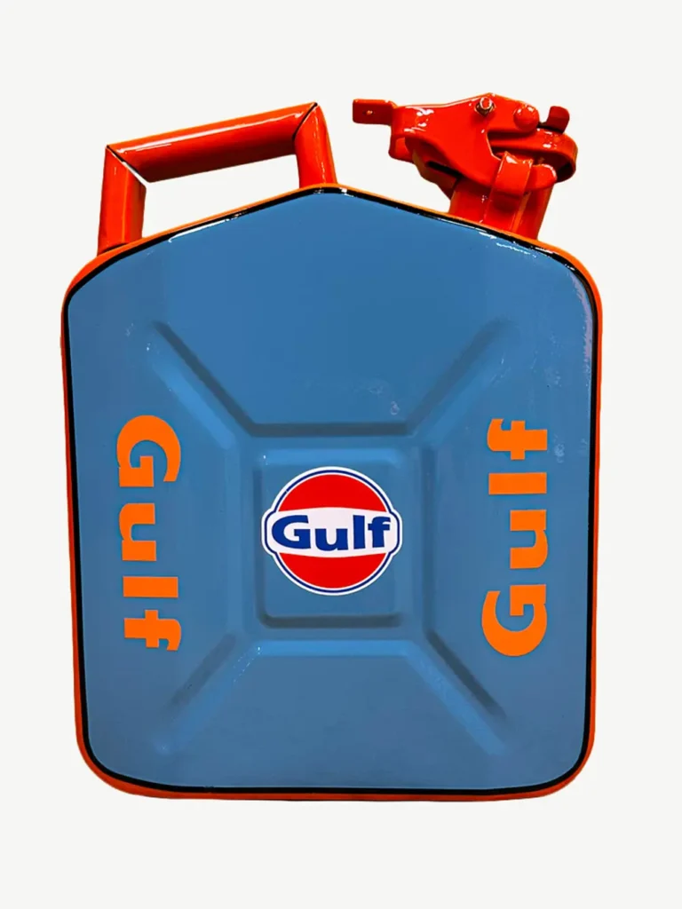 Bidon essence ancien customisé Porsche