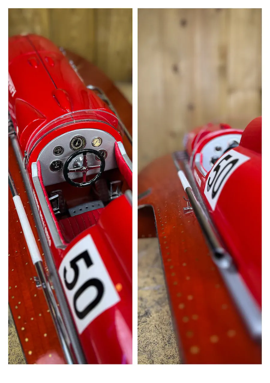 maquette ferrari en bois