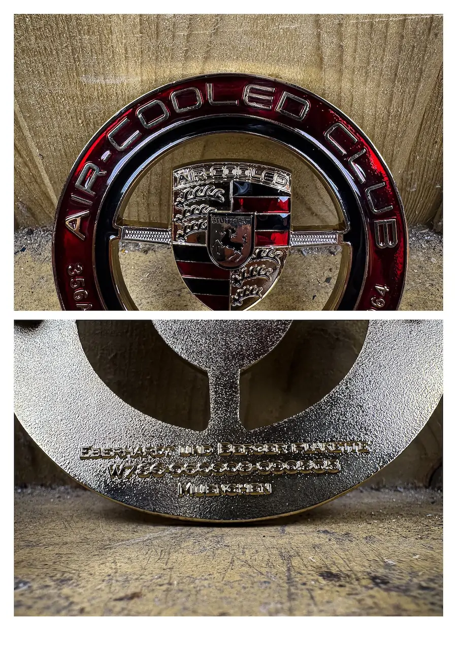 badge Porsche club authentique