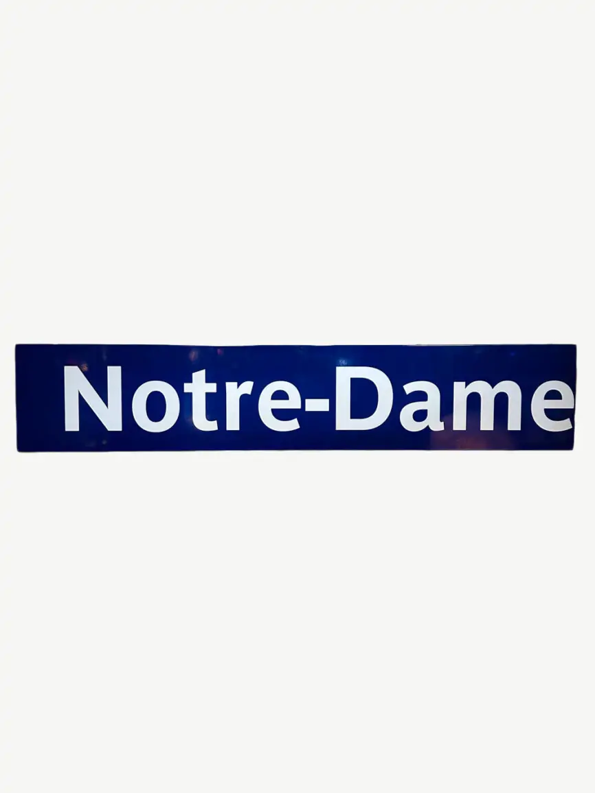 plaque metro notre dame