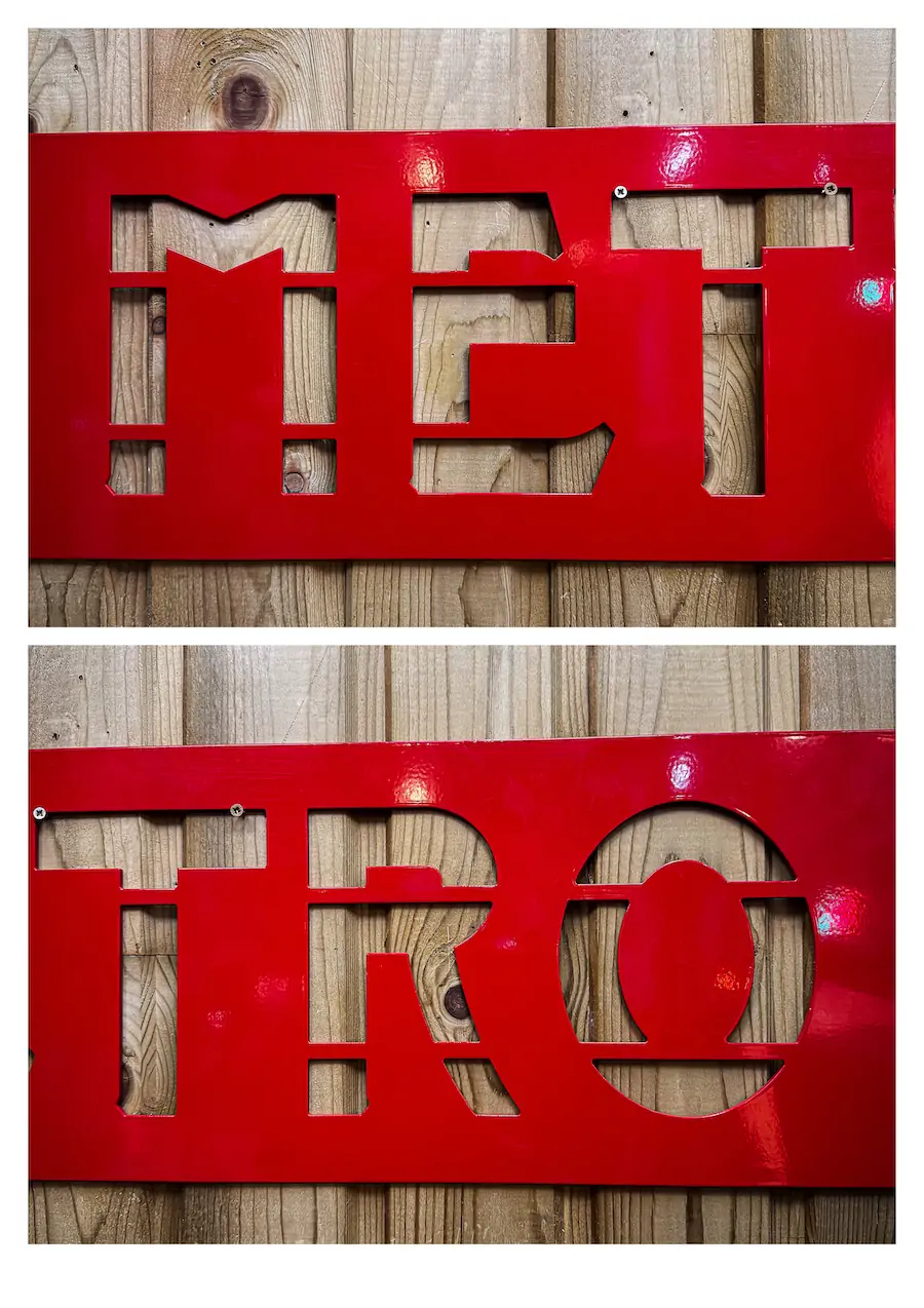 Plaque métro originale