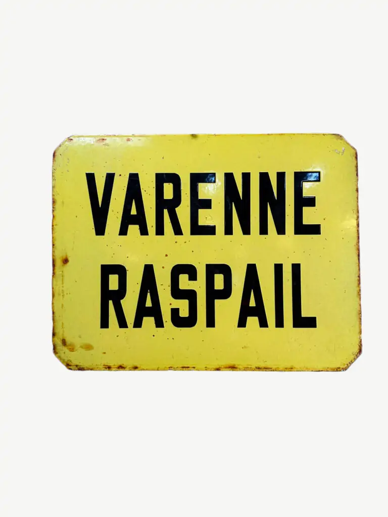 plaque metro raspail