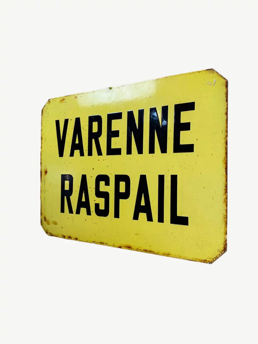 plaque métro parisien