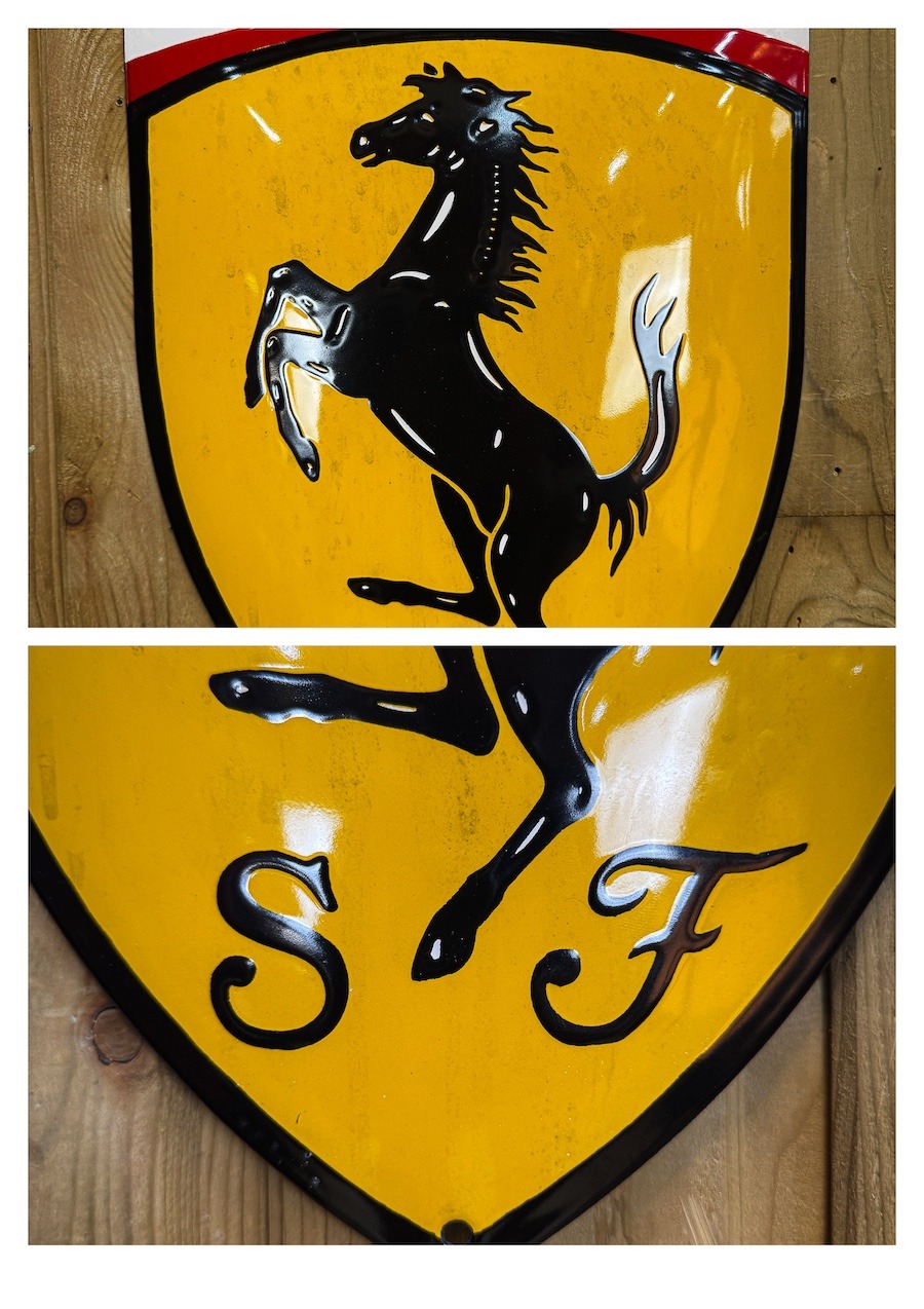 plaque émaillée Ferrari officielle