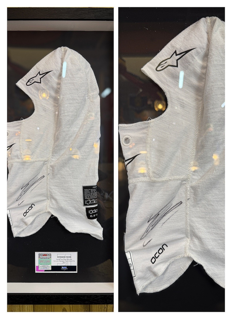 cagoule de pilote formule 1