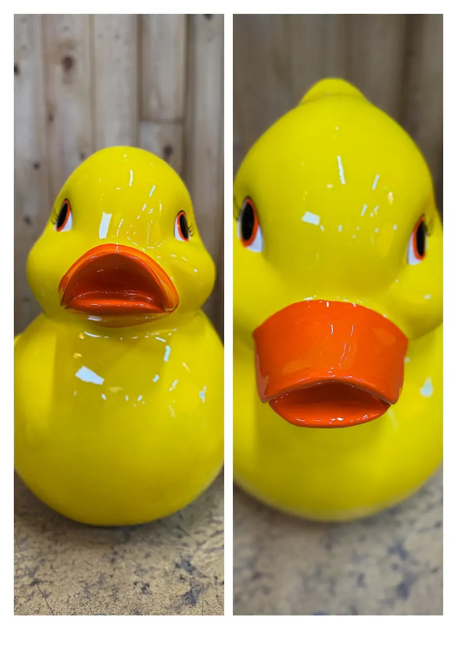 sculpture canard de bain