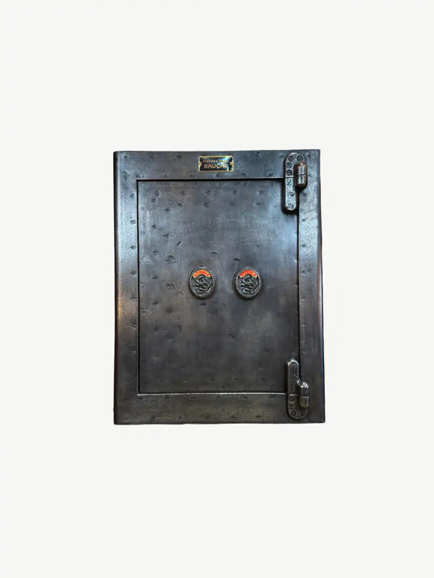 coffre fort vintage bauche