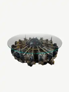 aircraft engine coffee table
