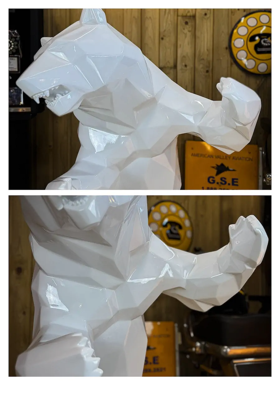 figurine standing bear par Orlinski