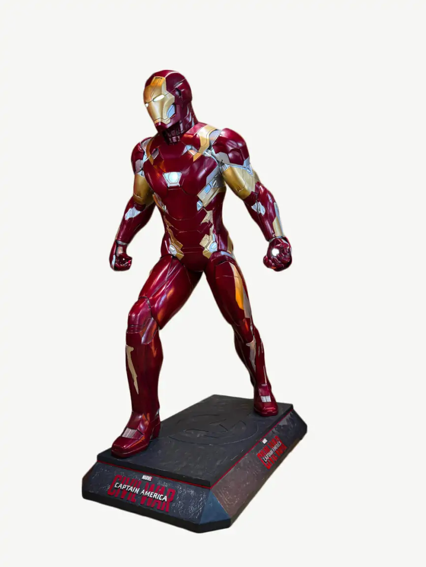 statue iron man oxmox géante