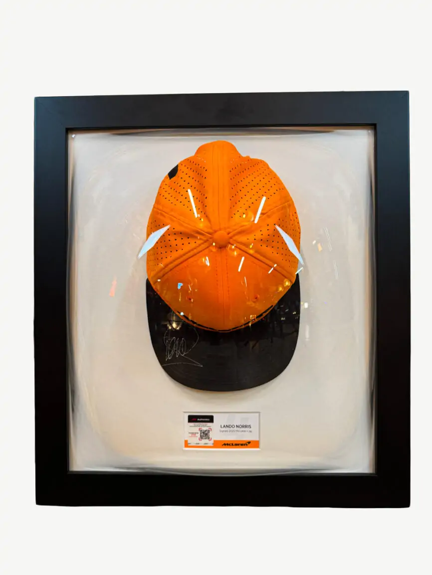 casquette dédicacée Lando Norris F1