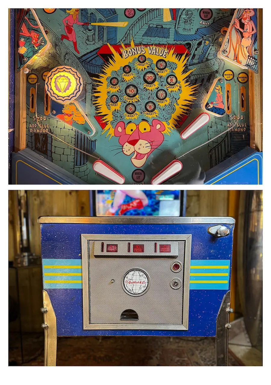 flipper vintage panthère rose