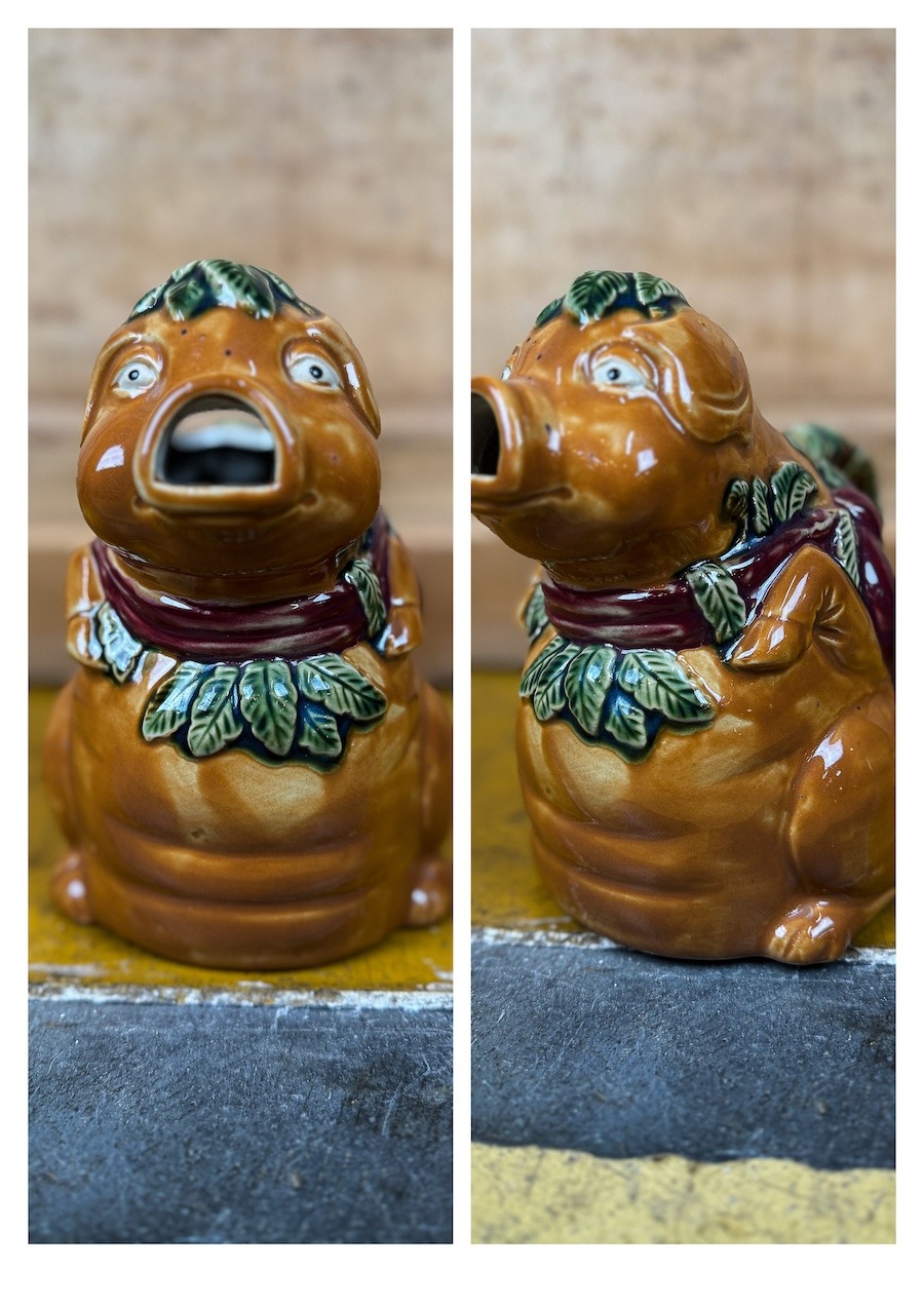 Pichet cochon brocante