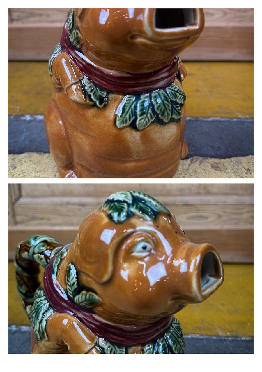 Pichet cochon rétro