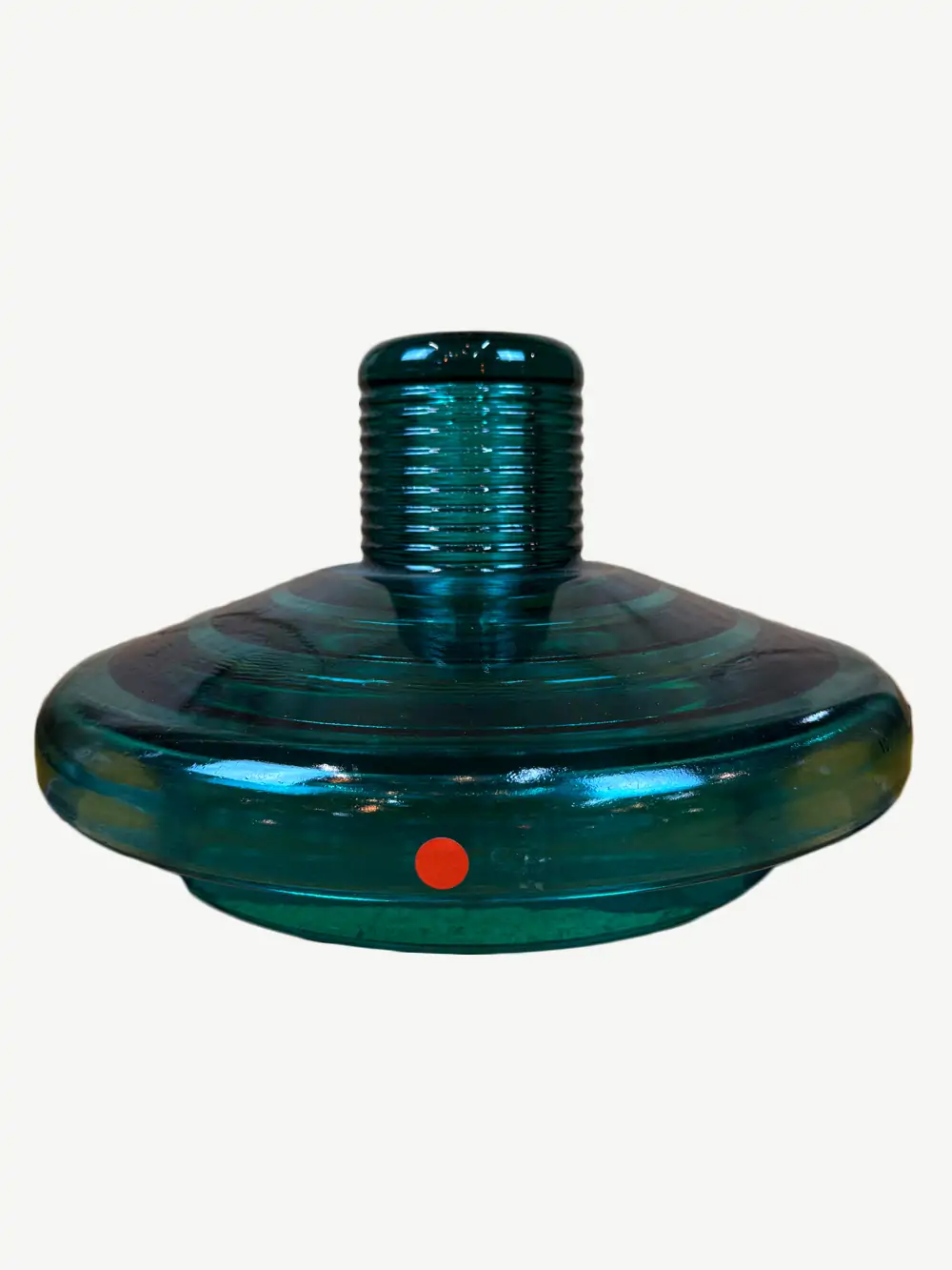 Isolateur en verre vintage