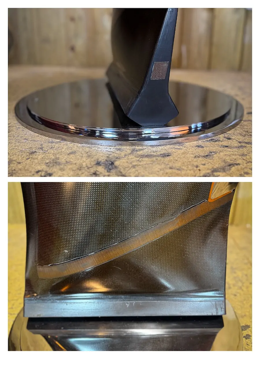777 jet engine blade 130cm carbon and titanium - Image 6